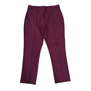 Soft Surroundings burgundy Wine Perfect Ponte Pull-on Slim Pants Sz PM NWOT